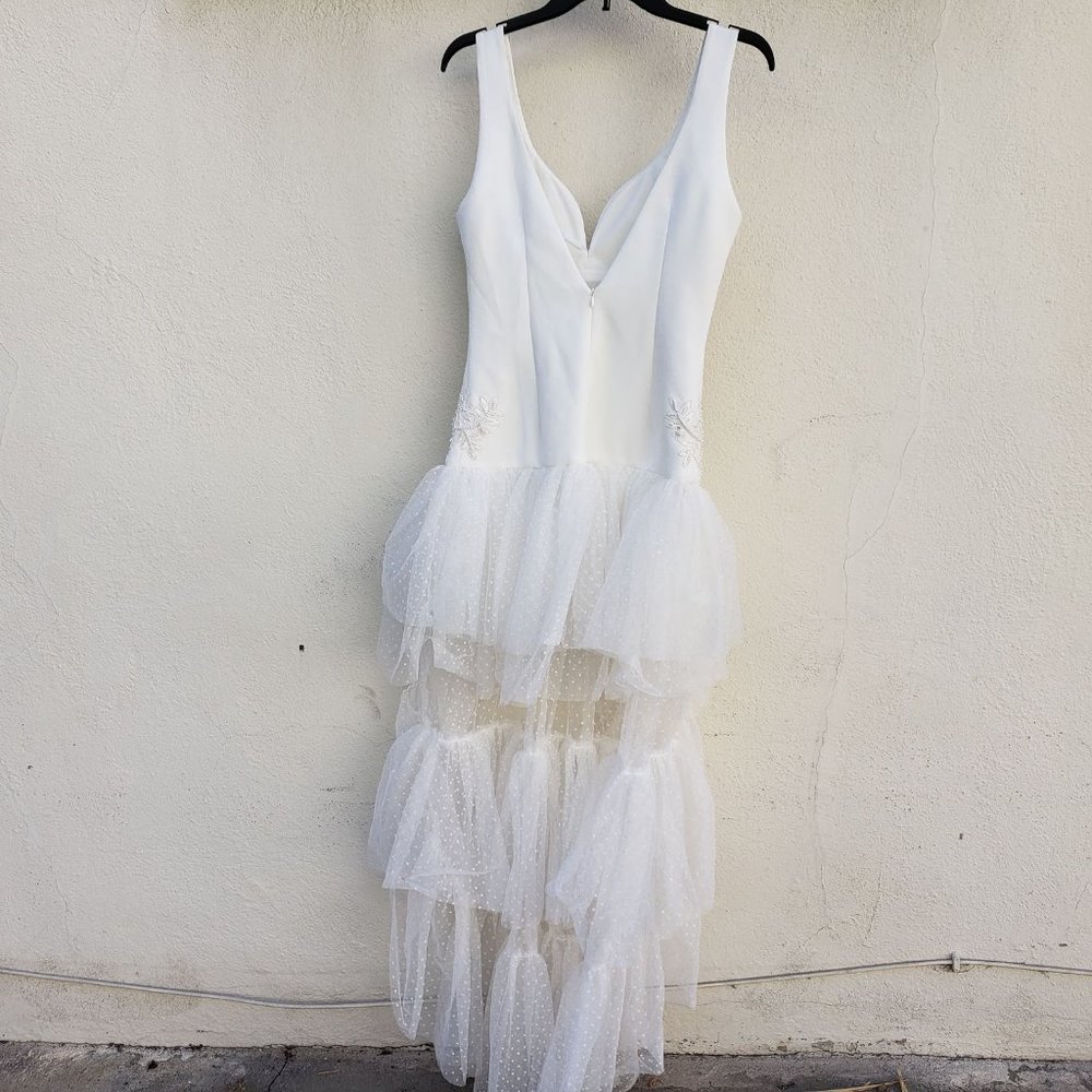 NWT Elliatt Juliette White Lace High Low Dress - Picture 11 of 16